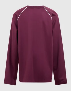 Sporty Longsleeve T-shirt Donkerrood