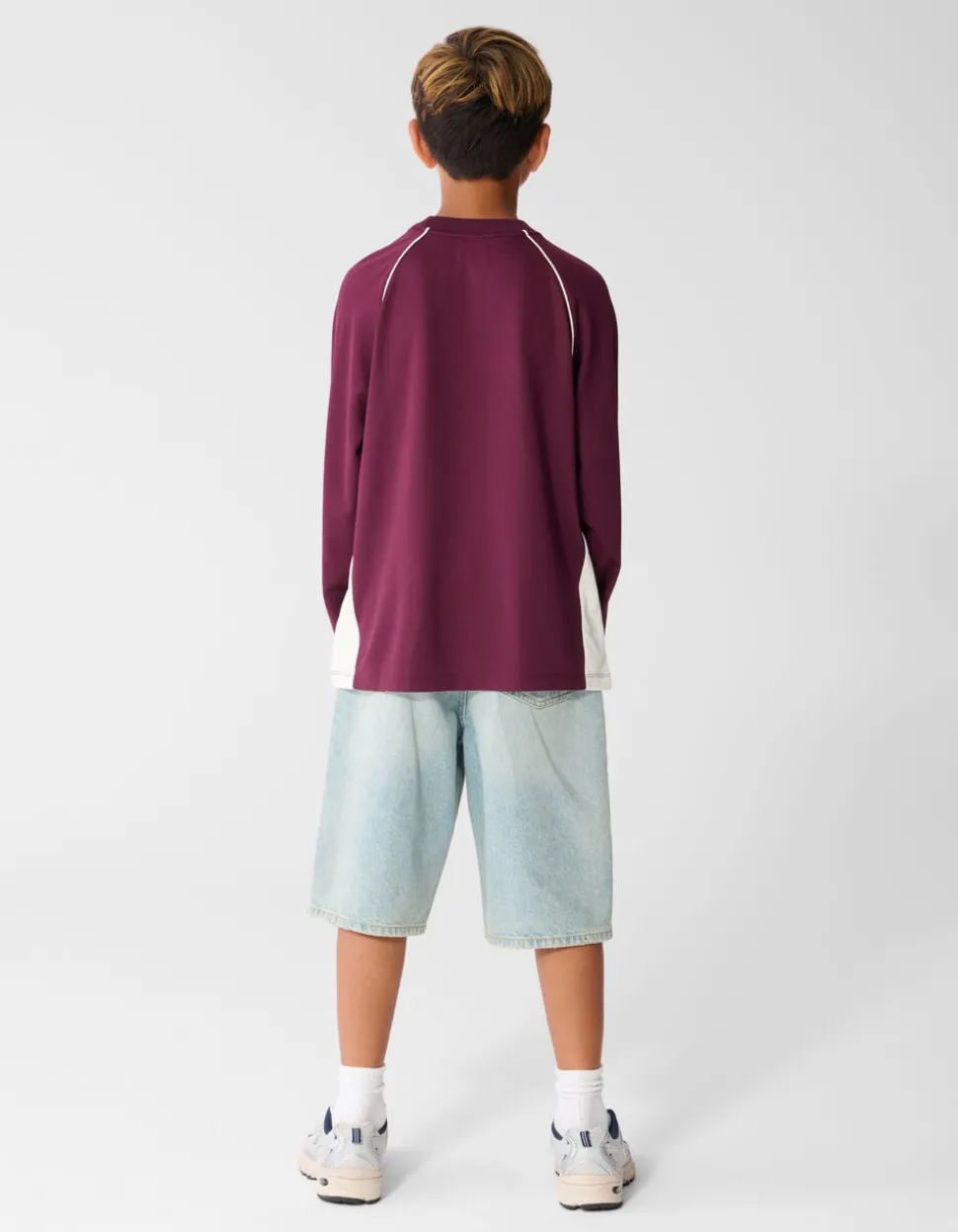 Sporty Longsleeve T-shirt Donkerrood