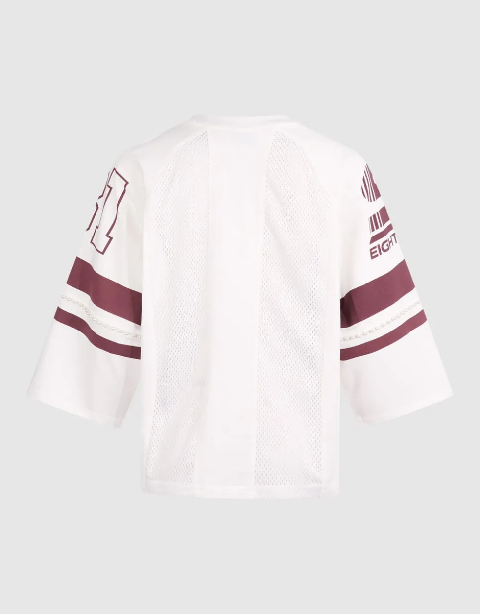 Sporty Pearl T-shirt Gebroken Wit