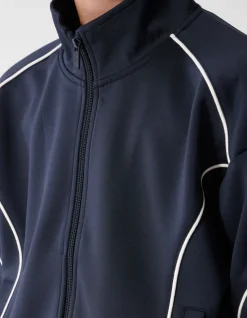 Sporty Piping Jack Donkerblauw