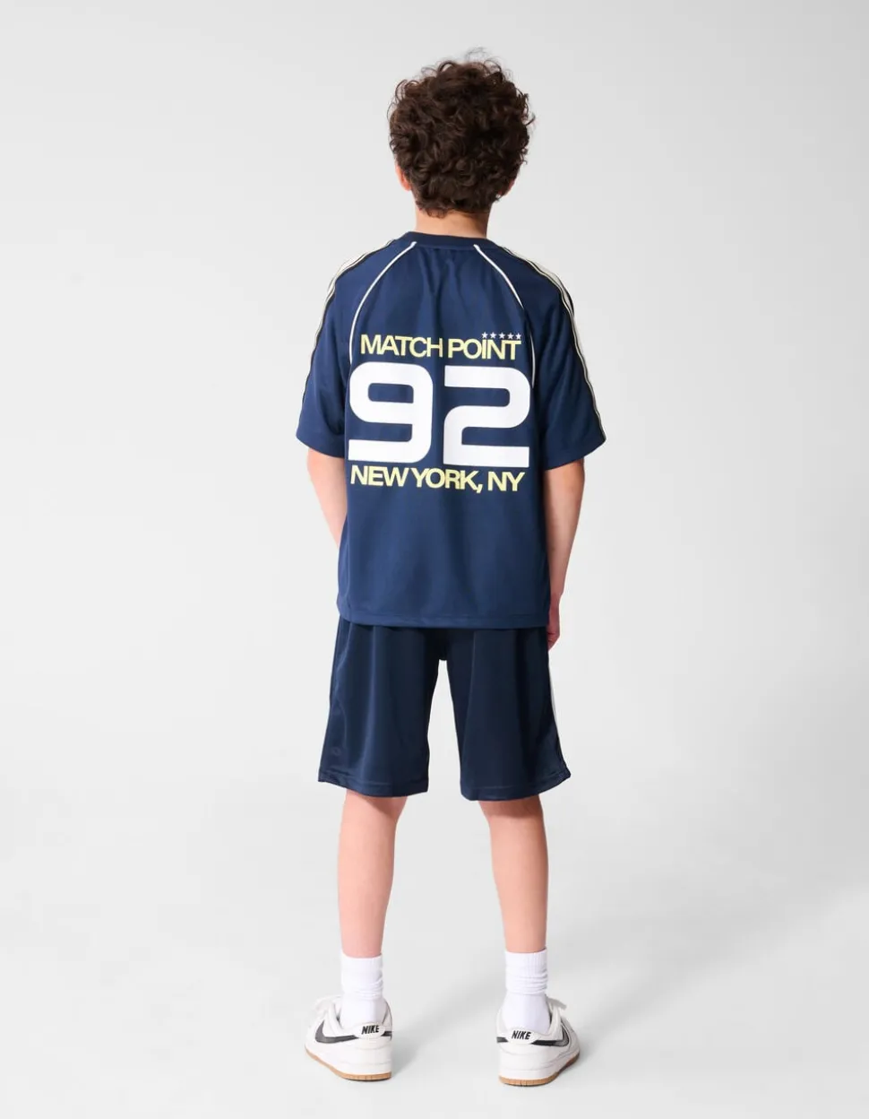 Sporty Tape T-shirt Donkerblauw
