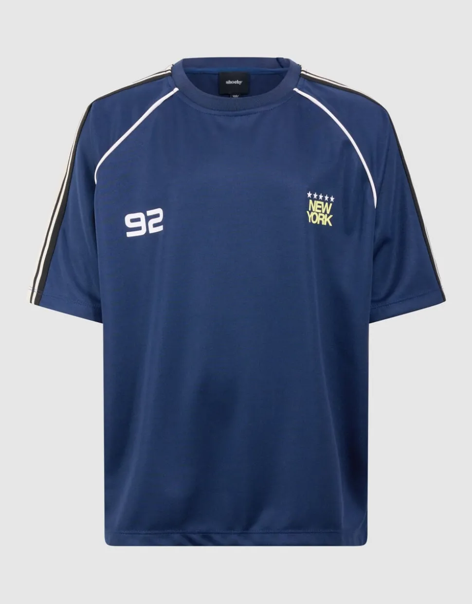 Sporty Tape T-shirt Donkerblauw