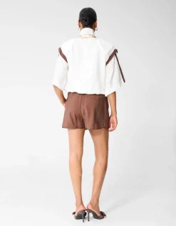 Sporty Tracksuit Blouse Gebroken Wit