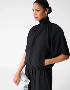 Sporty Tracksuit Blouse Zwart