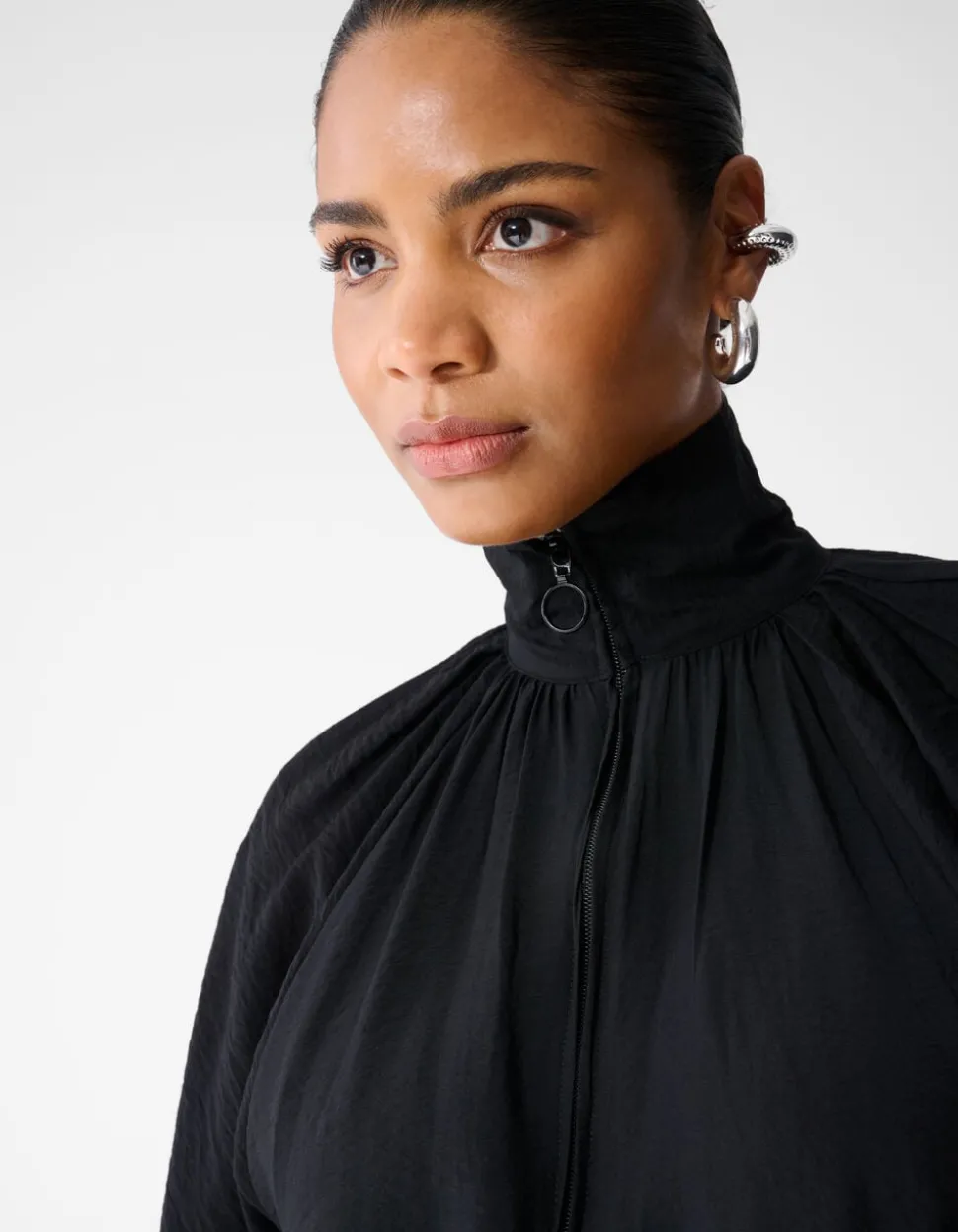 Sporty Tracksuit Blouse Zwart