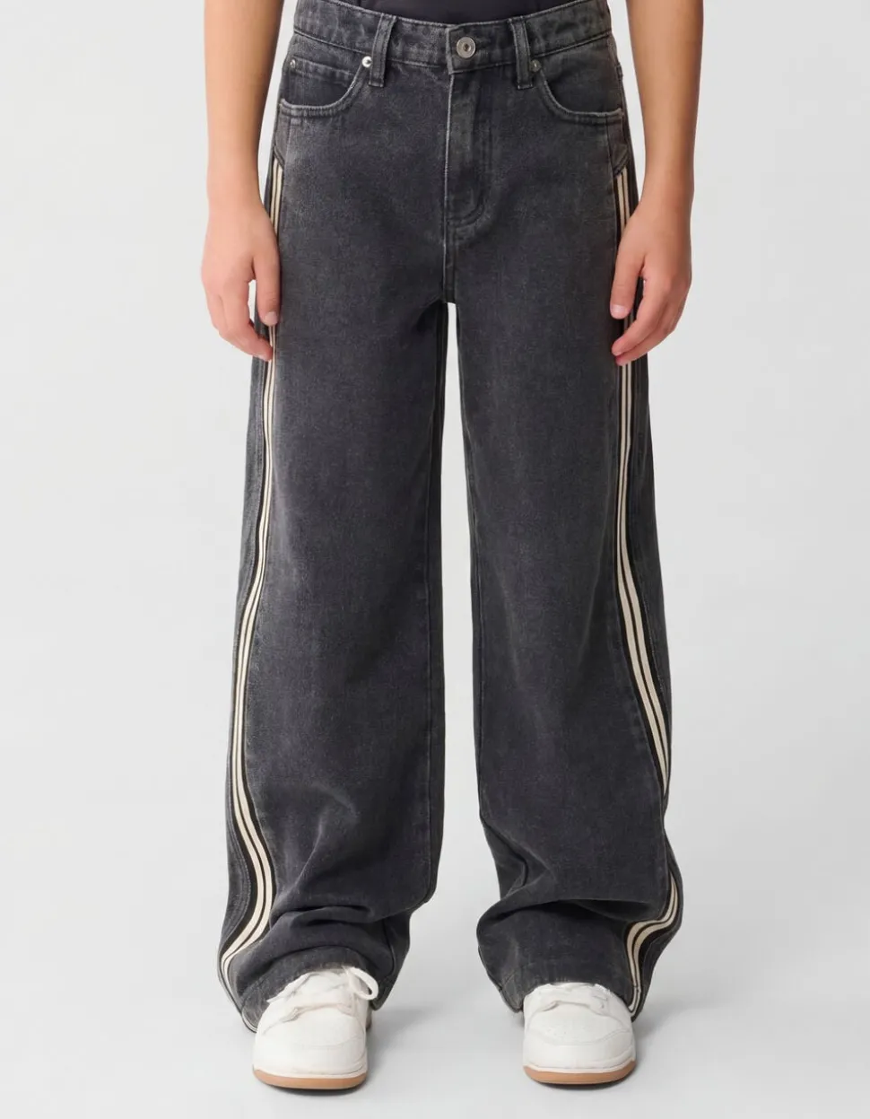 Sporty Ultra Baggy Fit Jeans Donkergrijs