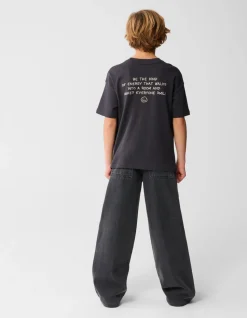Sporty Ultra Baggy Fit Jeans Donkergrijs