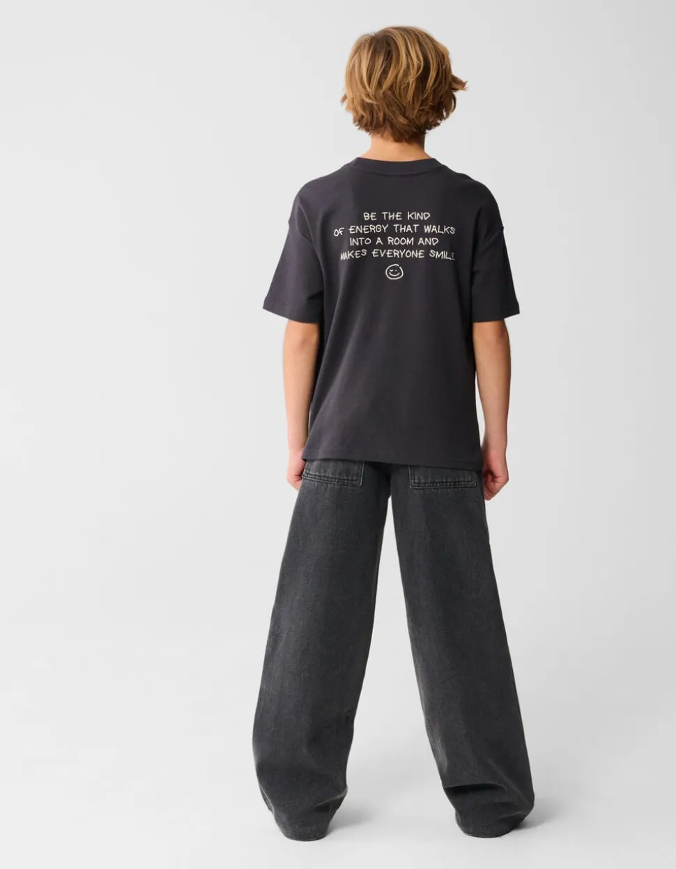 Sporty Ultra Baggy Fit Jeans Donkergrijs
