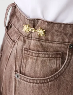 Star Jeans Pin Goud