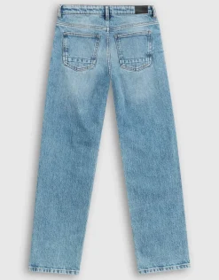 Straight Fit Jeans Blauw