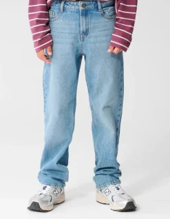 Straight Fit Jeans Blauw