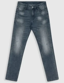 Straight Fit Jeans Blauw/Grijs L32