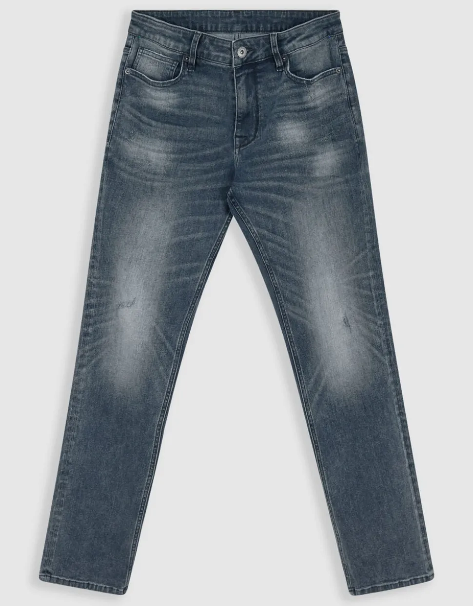 Straight Fit Jeans Blauw/Grijs L32