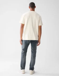 Straight Fit Jeans Blauw/Grijs L32