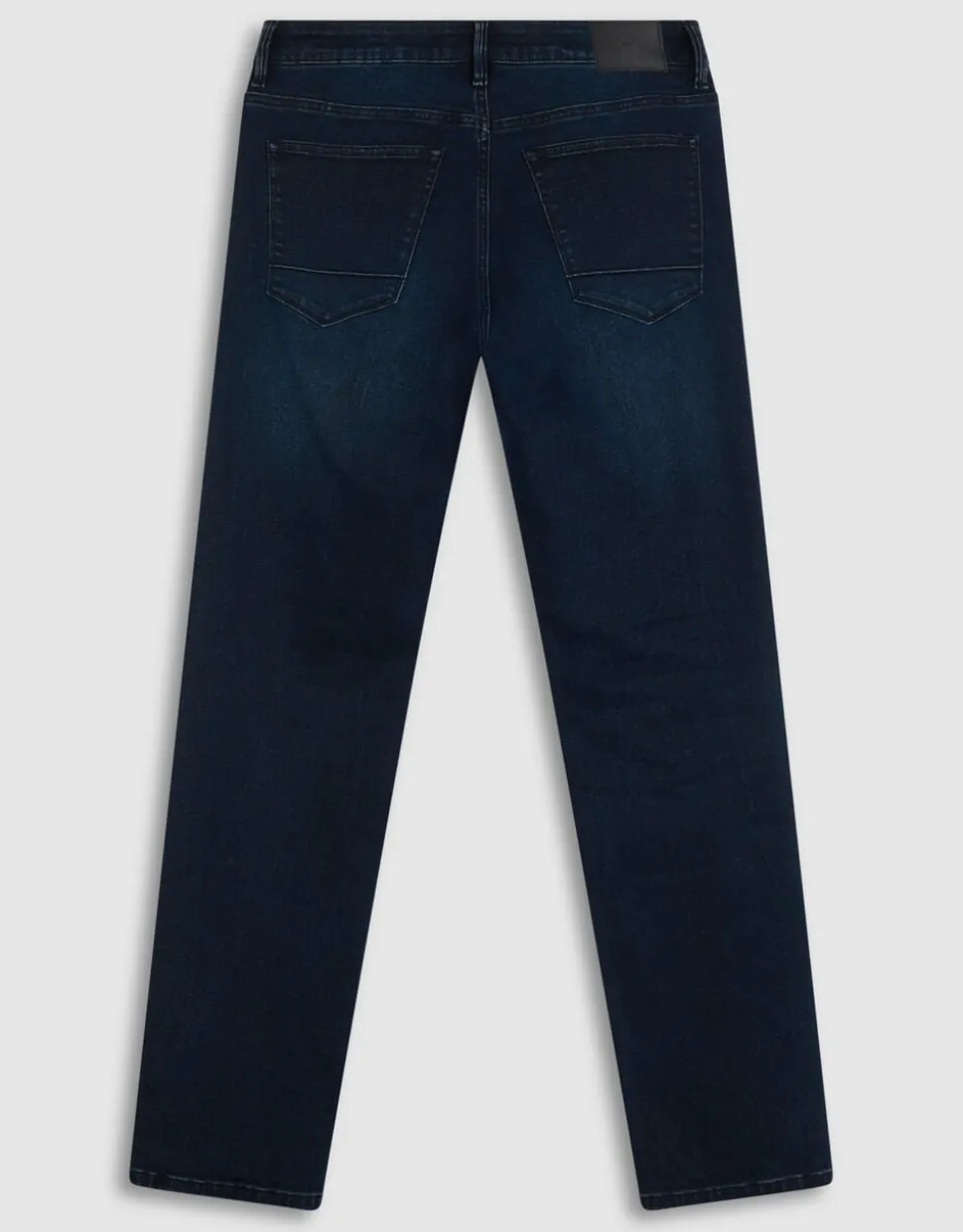 Straight Fit Jeans Blauw/Zwart L32