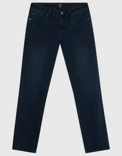 Straight Fit Jeans Blauw/Zwart L34