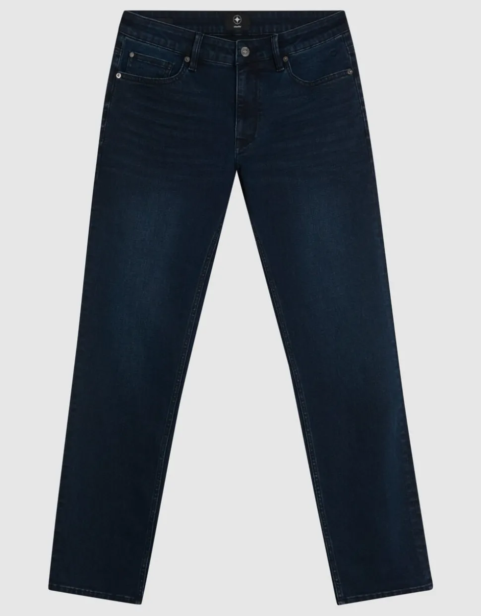 Straight Fit Jeans Blauw/Zwart L34