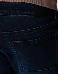 Straight Fit Jeans Blauw/Zwart L34