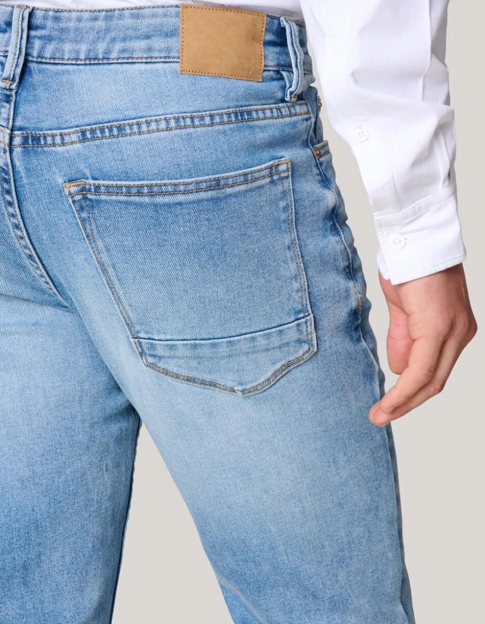 Straight Fit Jeans Bleached L34