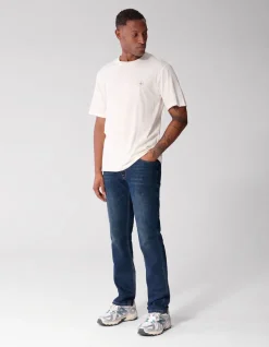 Straight Fit Jeans Donkerblauw L32
