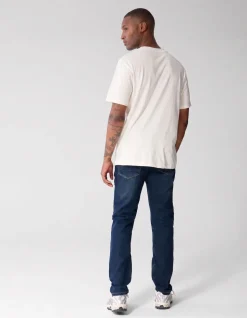 Straight Fit Jeans Donkerblauw L32