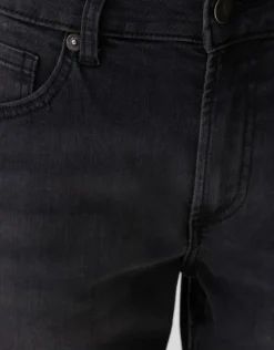 Straight Fit Jeans Donkergrijs
