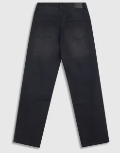 Straight Fit Jeans Donkergrijs