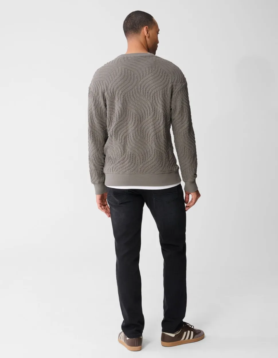 Straight Fit Jeans Donkergrijs L32