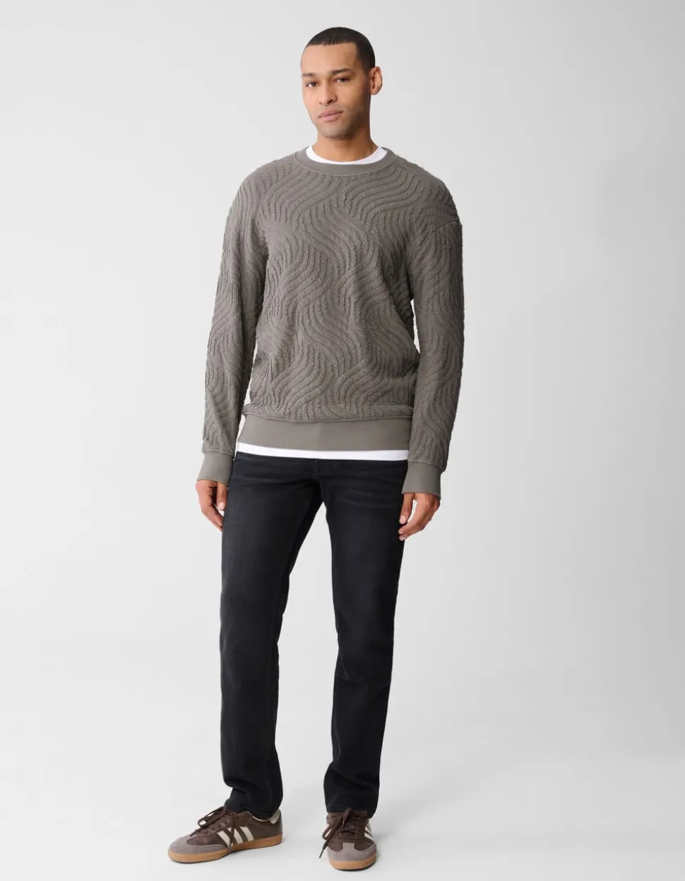 Straight Fit Jeans Donkergrijs L32