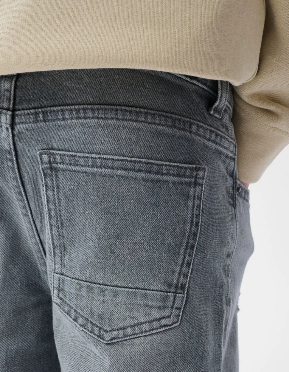 Straight Fit Jeans Grijs