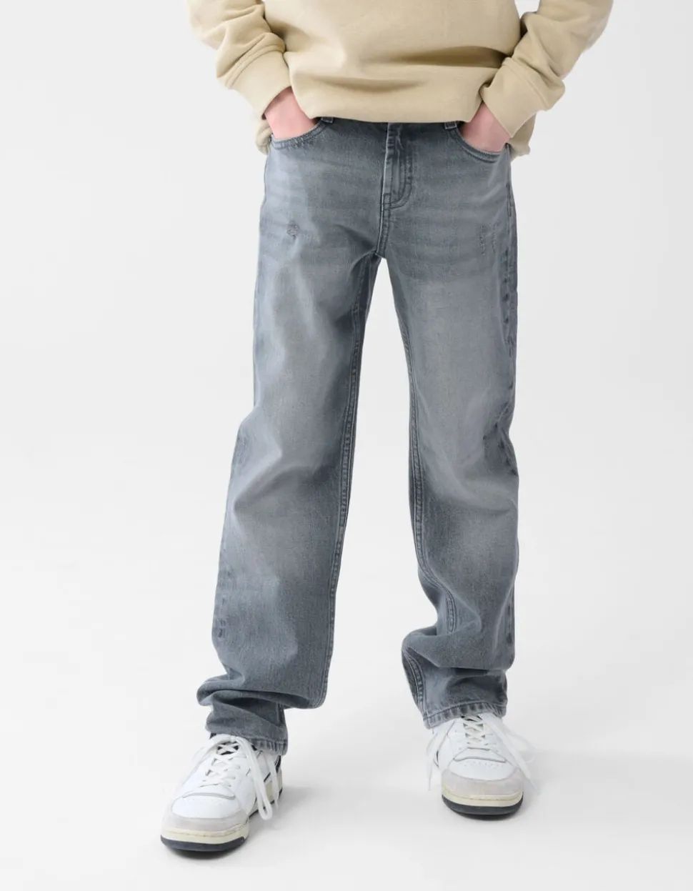 Straight Fit Jeans Grijs