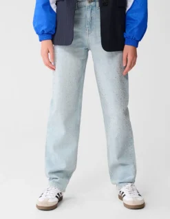 Strass Barrel Fit Jeans Bleached