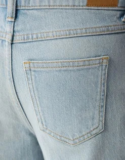 Strass Barrel Fit Jeans Bleached