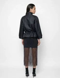 Strass Midi Rok Zwart