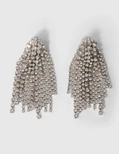 Strass Oorbellen Zilver