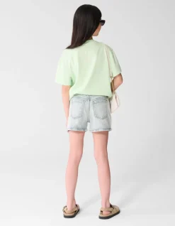 Strass Short Grijs