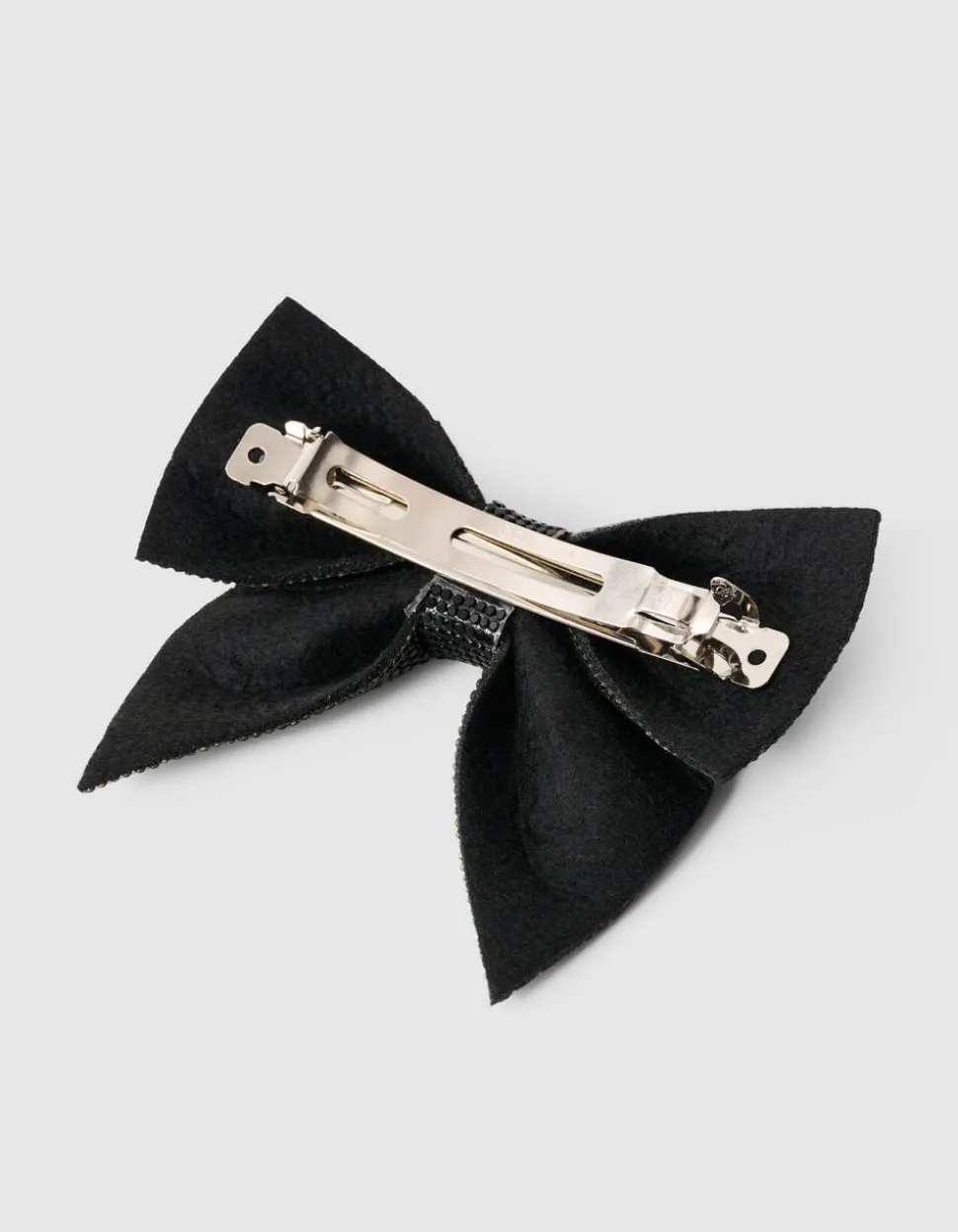 Strass Strik Haarclip Zwart