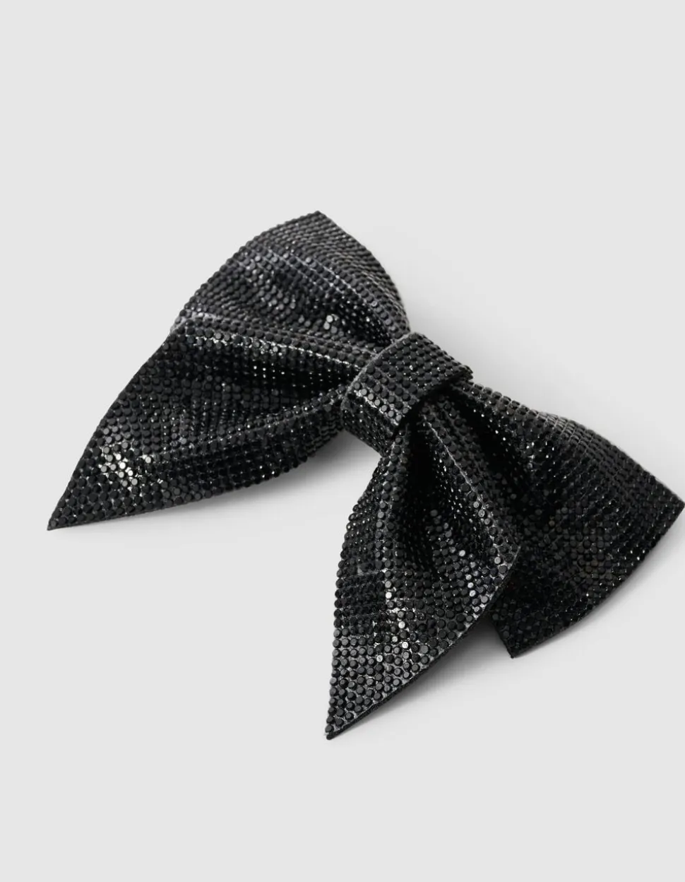 Strass Strik Haarclip Zwart