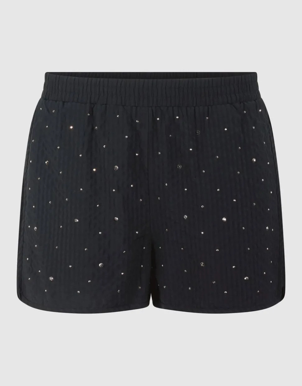 Strass Stripe Short Zwart