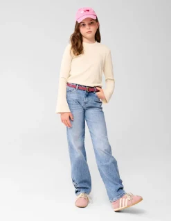 Strik Wide Leg Fit Jeans Blauw