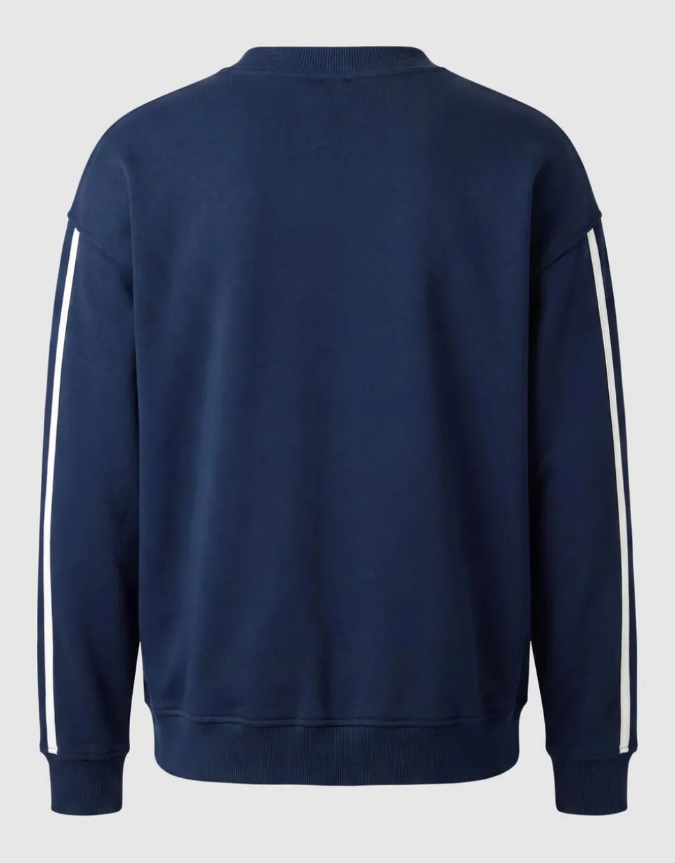 Striped Embroidery Sweater Donkerblauw