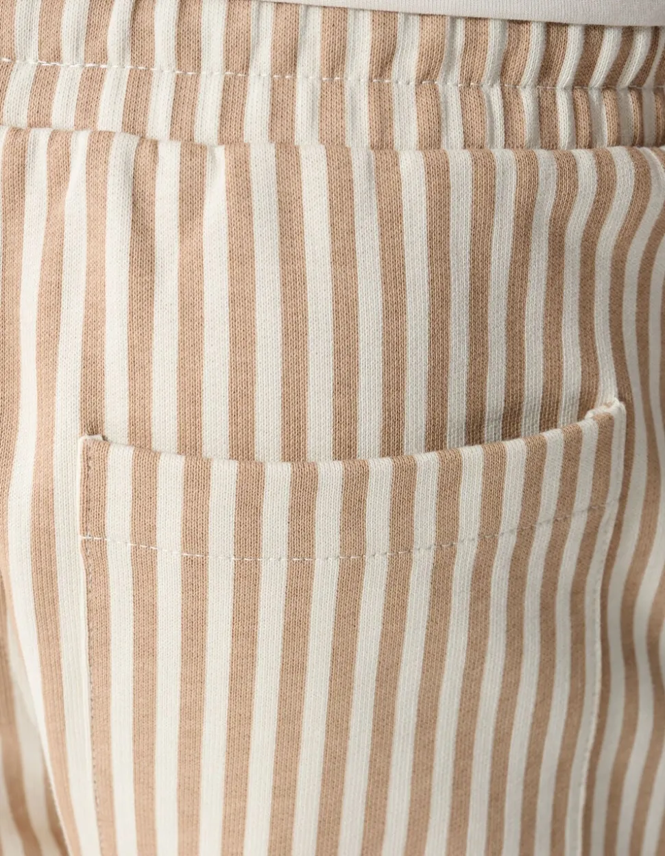 Striped Short Beige