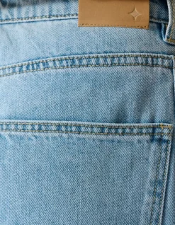 Studded Baggy Fit Jeans Blauw