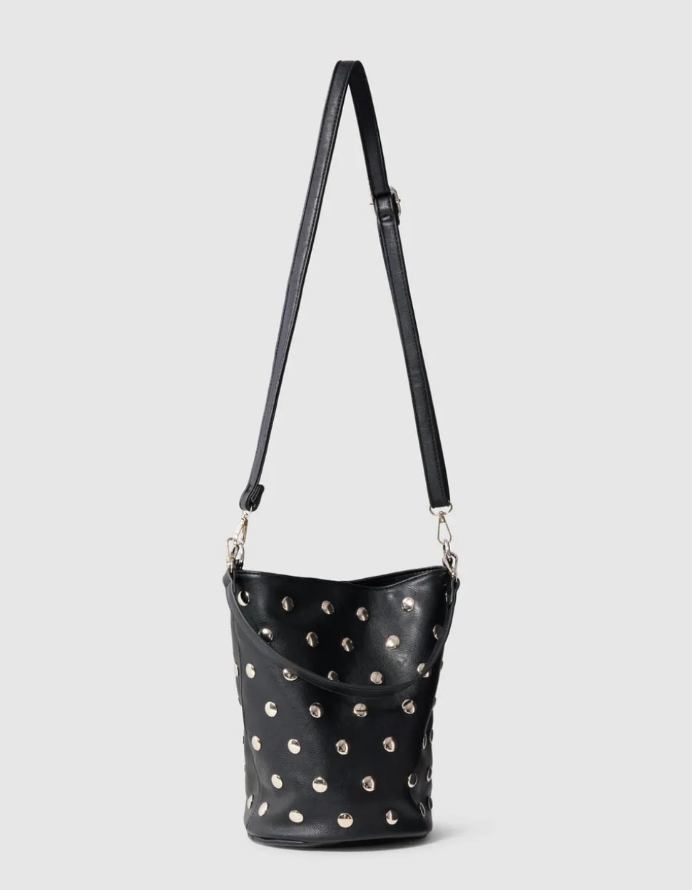 Studded Bucket Tas Zwart