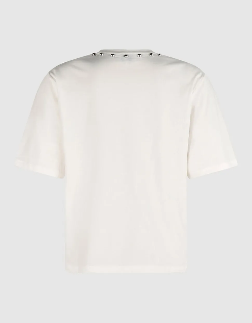 Studded T-shirt Gebroken Wit