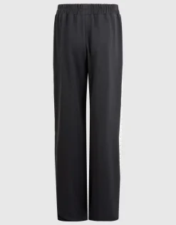 Studded Wide Leg Fit Broek Donkergrijs
