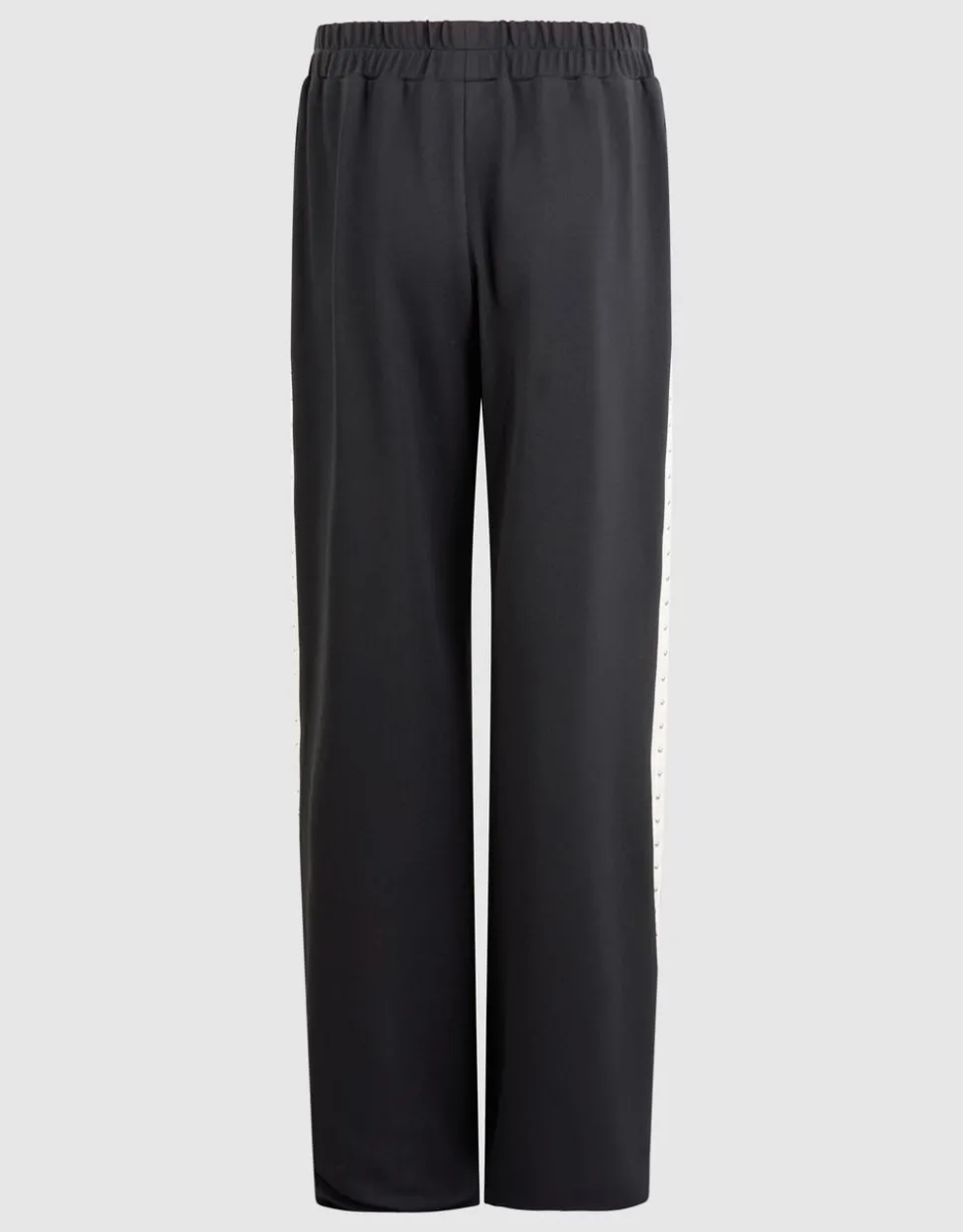 Studded Wide Leg Fit Broek Donkergrijs