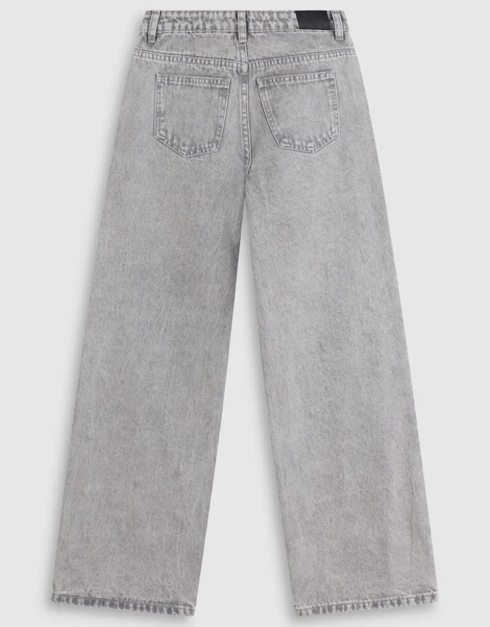 Studded Wide Leg Fit Jeans Grijs