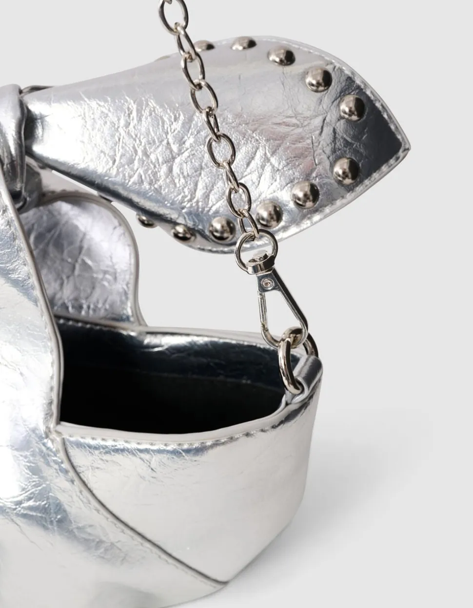 Stud Strik Tas Zilver