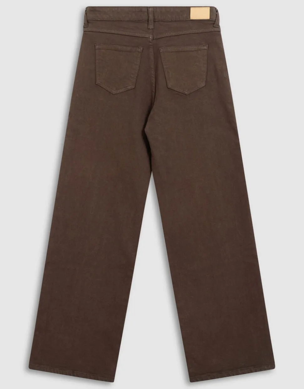 Stud Wide Leg Fit Jeans Bruin
